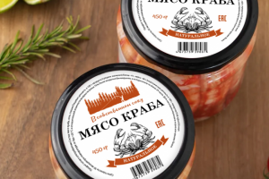 Мокап Мясо краба
