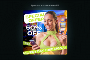 Креатив для рекламной кампании с использованием ИИ