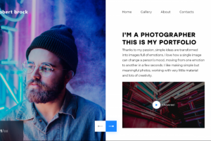 Дизайн сайта портфолио фотографа