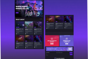 Разработка сайта для игровой плаиформы