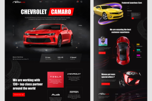 Разработка сайта для интернет магазина машин