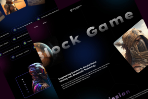 Разработка дизайна сайта для игровой платформы