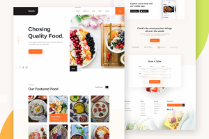 Разработка дизайна сайта для кафе