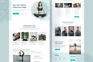 Разработка дизайна сайта для фитнеса