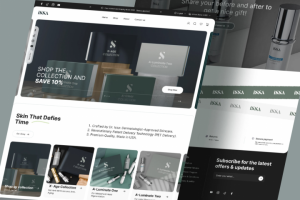 Разработка дизайна сайта для интернет магазина косметики