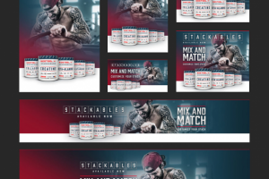 Разработка дизайна баннера для спортивного питания