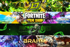 Разработка дизайна серии баннеров для ютуб каналов