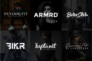 Разработка серии шрифтовых логотипов