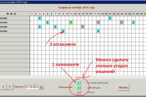 график дежурств