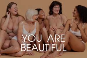 Дизайн главной страницы интернет-магазина белья с философией бодипозитива: комфорт, естественность, уважение к женскому телу