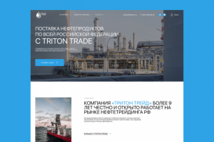 Дизайн сайта для компании-поставщика нефтепродуктов Triton Trade: B2B-сегмент, доверие через дизайн и прозрачная структура