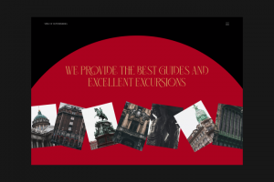 Концепт-дизайн лонгрида об экскурсиях в Санкт-Петербурге