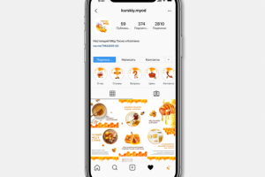 Визуальное оформление Instagram для бренда натурального мёда