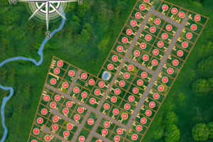 Схема коттеджного поселка Екатерининское