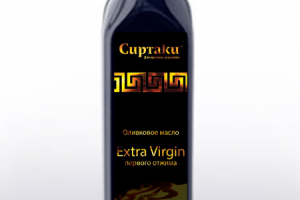 Этикетка на бутылку Масло Оливковое "Сиртаки"