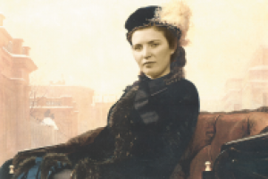 Коллаж, портрет под старину