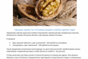 Продающее обьявление на Авито о грецких орехах