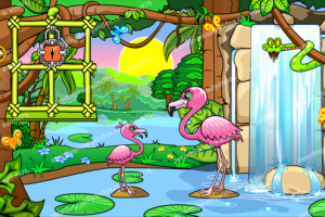 Игровая локация "фламинго"