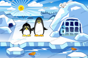 игровая локация с пингвинами