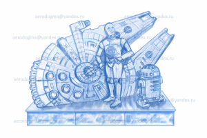 Ледяная скульптура КОСМОС / Ice - 06