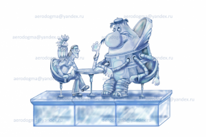 Ледяная скульптура КОСМОС / Ice - 04