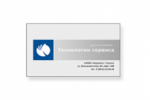 Визитка Технологии Сервиса