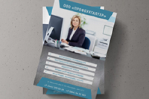 Листовка "Профбухгалтер" концепт 1