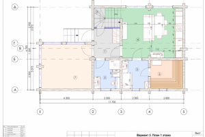 планировка деревянного дома