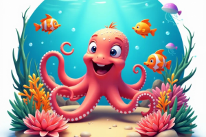 Жизнерадостный осьминог