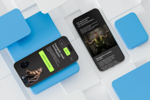 Дизайн сайта "Программы тренировок по пауэрлифтингу".