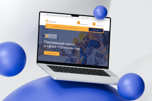 Лендинг для строительной компании "МегаСтрой".