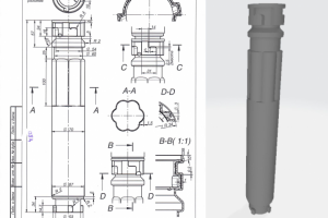 Разработка 3D модели по чертежам