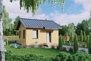 Визуализация деревянных домов для компании "Mokki"