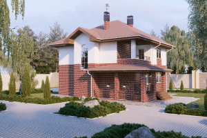 Визуализация эстерьера частного домовладения