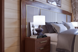 Спальня в деревянном доме