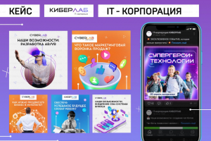 Создание креативов для социальный сетей "Киберлаб"