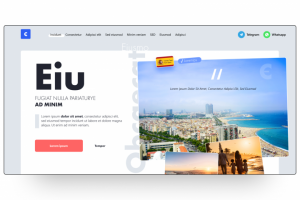 Дизайн концепт Landing Page "Виза в Испанию"