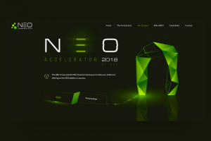 Разработка Landing Page для компании NEO (Blockchain)