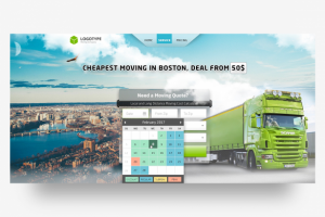 Лендинг для сайта переездов в Бостоне