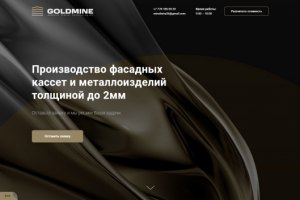 Landing page Goldmine