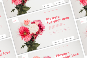 Баннер сервиса по заказу цветов