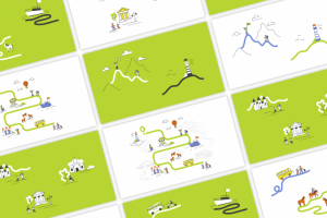 Графические элементы для бренда Ugo Travel