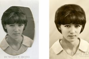 Портрет 36. Восстановление, реставрация старого фото.