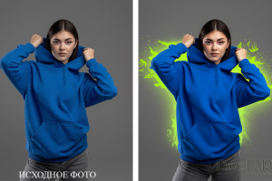 Обработка фото для интернет магазина фирменной одежды.