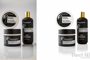 Обработка фотографии для сайта парфюмерии.