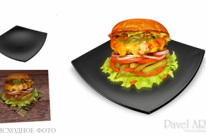 Пищевая продукция 19. Обработка фото Мак Дака