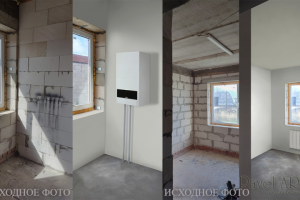 Итерьер 4. Обработка фото. Штукатурка. Отделка стен помещений