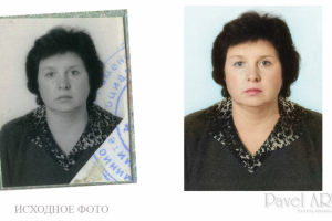 Ретушь и колоризация(раскрашивание) старого фото.