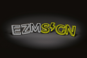 Визуализация неоновой вывески