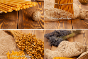 стилизованная фотосъёмка свечей для маркетплейсов